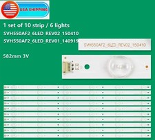 LED Strips 10 for Hisense UB55EC591 LC-55N6000U 55H7B 55H7B2 55H7C SVH550AF2