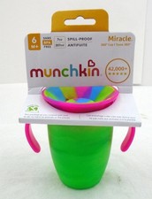 Munchkin Miracle 360 Trainer Spoutless Cup, 7oz BPA FREE 6m SPILL-PROOF New