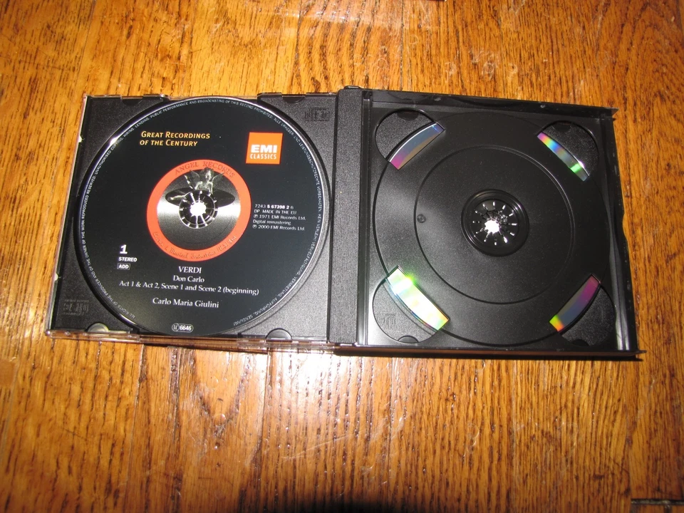 VERDI - DON CARLO - CARLO MARIA GIULINI - EMI CLASSICS 3 CDS W/ BOOKLET - Image 3 of 4