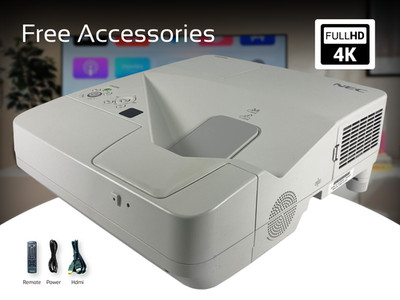 Ultra Short Throw 3LCD Projector for Team Building Events 3300 Lumens 2160p HDMI