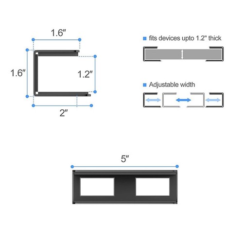 3 PièCes de Support pour Ordinateur Portable Hors ScèNe, le Support Sous la8874 - Afbeelding 5 van 5