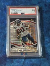 2010 TOPPS FINEST ANDRE JOHNSON XFRACTOR #30  /399 PSA 9