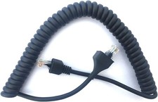 New 8PIN to Mic Microphone Cable Cord for Kenwood Radio KMC-30 Black