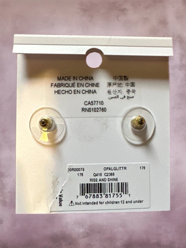 Pendientes Kate Spade New York Rise and Shine imitación ópalo brillo nuevos con etiquetas Foto 2 de 3