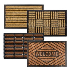 Non Slip Door Mat Natural Coir Front Entrance Rug Heavy Duty Large 60 x 40cm