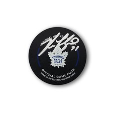 Nick Foligno Autographed Toronto Maple Leafs Official Hockey Puck