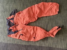 Vintage Cargo Tactical Parachute Y2K Cinch Baggy Skate Pants ORANGE 34x32