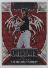 2023 Panini Chronicles Crusade Red Wave Prizm /199 Colson Montgomery #13 1k0w