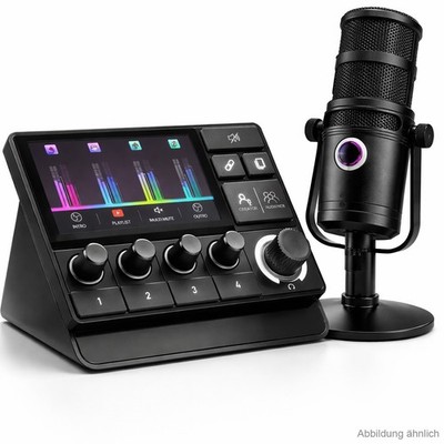 Hercules Stream 200 XLR Essentials Kit Audio Controller Mikrofon PC NEU & OVP
