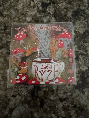 RYZE Coffee RARE PROMO FRIDGE MAGNET Colorful Advertising Ephemera