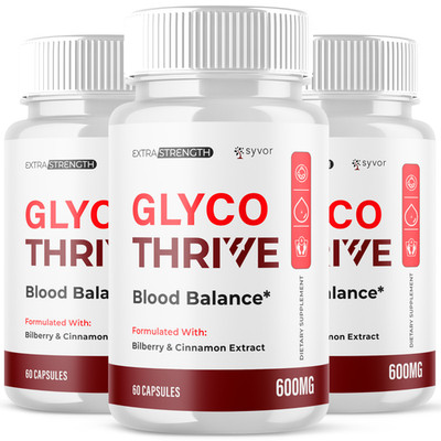 (3 Pack) Glyco Thrive Blood Pills Advanced Support GlycoThrive Supplement 180 Ct