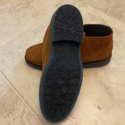 NIB - Donald J. Pliner Levi Chukka Boots Calf Suede Cognac 