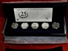 2011 American Eagle 25TH Anniversary 5 Coin Set w/Box & COA