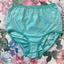 Vintage Lady Blair 100 Nylon Granny Panties Sheer Silky Shiny Sissy 7 NWOT