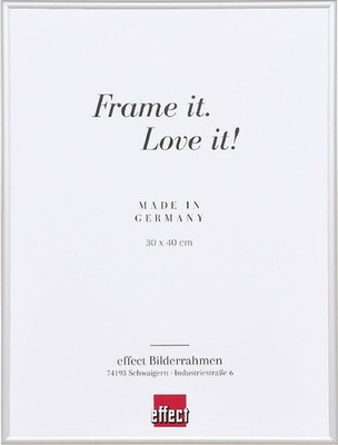Effect Bilderrahmen Aluminium Serie 1 Museumsglas silber 40 x 50 cm