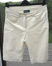 Chervo Hose Damen Golfhose kurze Stoffhose Golfbermuda Bermuda 38 creme beige