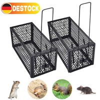 2X Lebendfalle Rattenfalle MäUsefalle Marderfalle Lebend Kastenfalle Schwarz Dhl