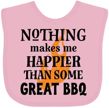 Inktastic Barbecue Lover Funny BBQ Baby Bib Food Apparel Clothing Infant