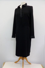 Ladies M&S Black Midi Dress Size 12