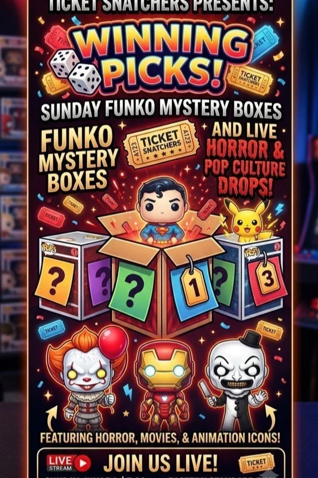 SUNDAY GAME SHOW! Play & Win Big Live -  Winning Picks, Funko Mystery Game.