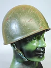Vintage Swedish M37/65 Steel Helmet Size 69 (58) Cold War #2