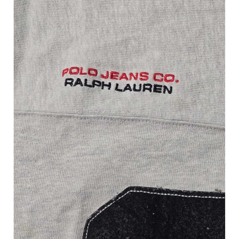 Polo Jeans Company Ralph Lauren 67 Shirt Gray Long Sleeve Men's Size XL 90s VTG - Image 3 of 4