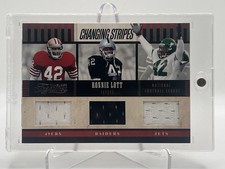 Ronnie Lott 2011 Panini Timeless Treasures Changing Stripes Triple Jersey /249
