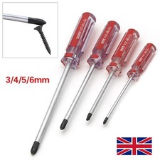 4X 3/4/5/6mm Y-shaped Tri-wing Screwdriver Nonslip Grip Steel Black Magnetic UK
