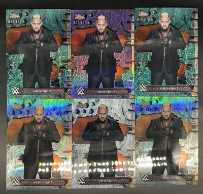 Solo Sikoa WWE Parallel Lot /250 /175 Refractor Topps Chrome Cactus Jack (6Card)