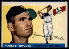 1955 Topps #1 Dusty Rhodes VG/EX Very Good/Excellent NY Giants         ID:102016