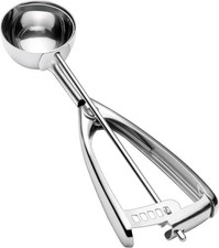 Premium Stainless Steel Cookie Scoop 2.8 Tbsp 42ml Ice Cream Dough Baking Spoon