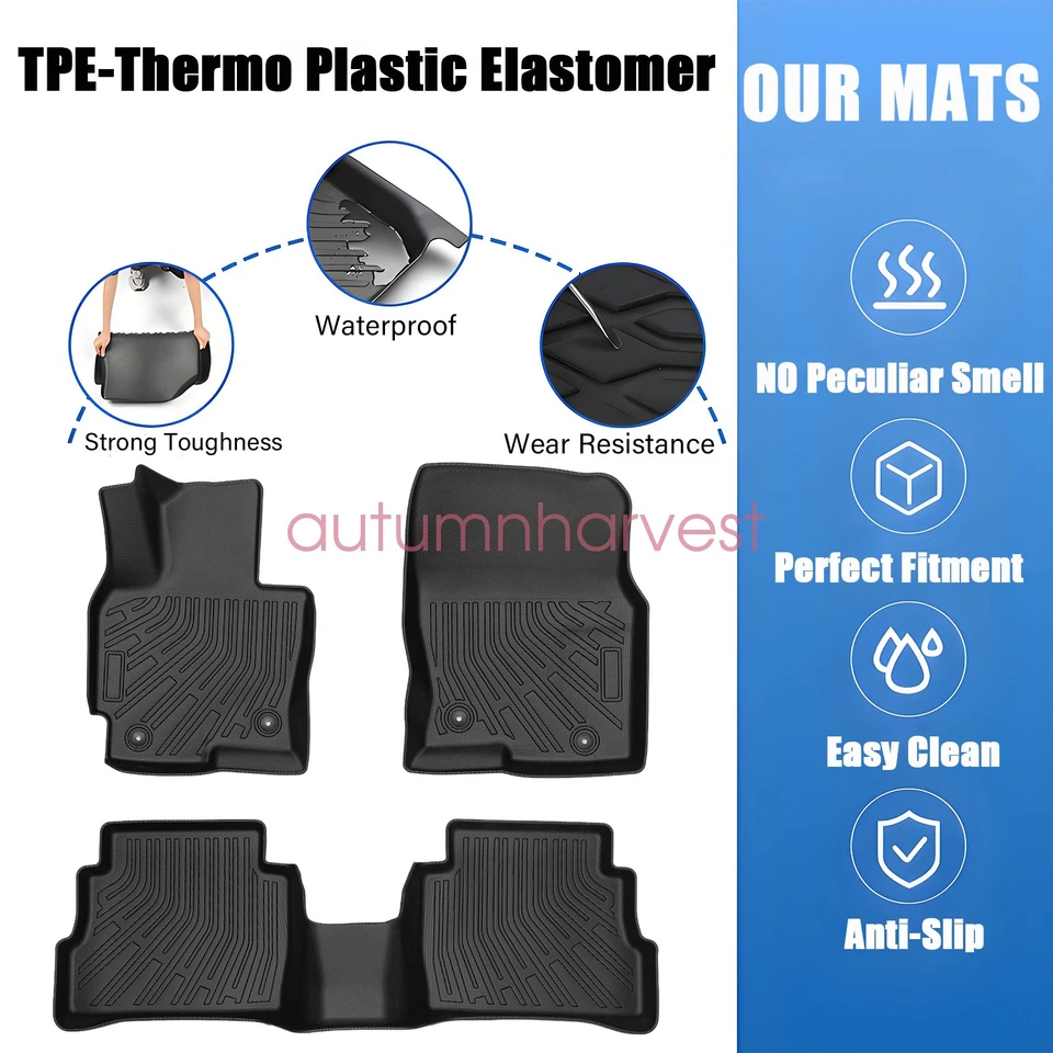 Alfombrillas forro para Mazda CX-5 2013-2016 4 puertas delanteras-traseras negras para todo tipo de clima Foto 3 de 4