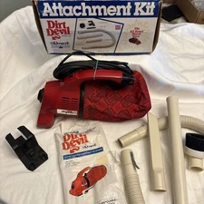 Dirt Devil Hand Vac Vacuum Model 103 by Royal Vacuum Red with attachments