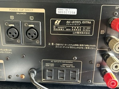 Sansui AU-A707L EXTRA Integrated Amplifier Alpha Series Hi-Fi