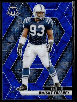 2025 Panini Mosaic #185 Dwight Freeney Blue Scope