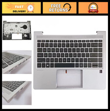 Backlit Keyboard Touchpad Assembly for HP ProBook 440 G8 445 G8 - Silver Palmres