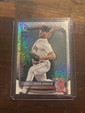 David Sandling 2025 Bowman Chrome Shimmer 1st Bowman - Boston Red Sox