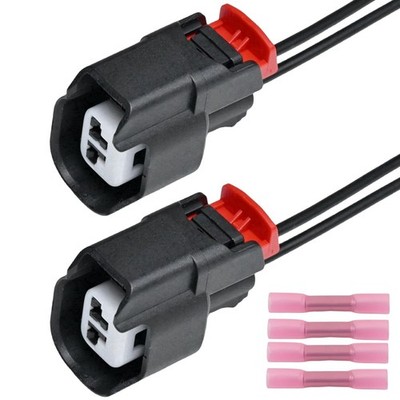 2pcs ABS Wheel Speed Sensor Connector Pigtail Plug Wiring Harness fit for Jeep C