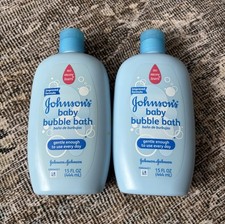 Lot of 2 Johnson's Baby Bubble Bath, Improved Formula, Tear Free Gentle Cleanser