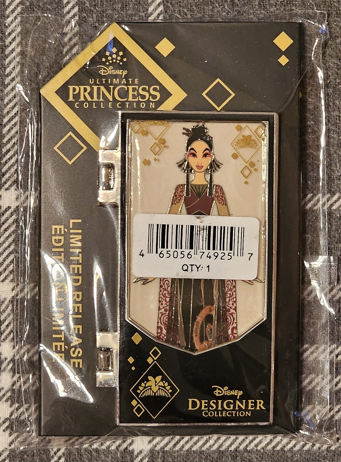 2022 NIP Disney Designer Ultimate Princess Pin Collection Mulan Hinged Large