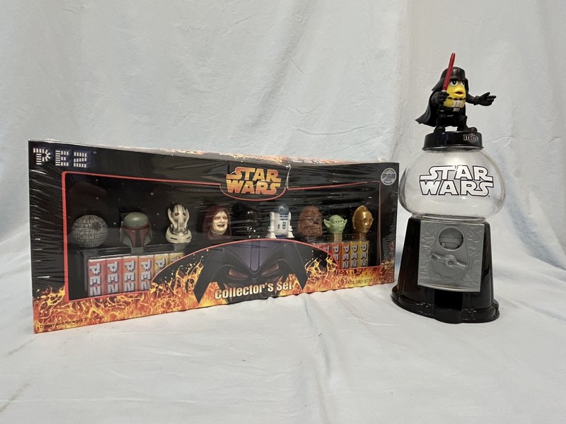 Star Wars PEZ Collector Set + Darth Vader M&M Candy Dispenser Limited