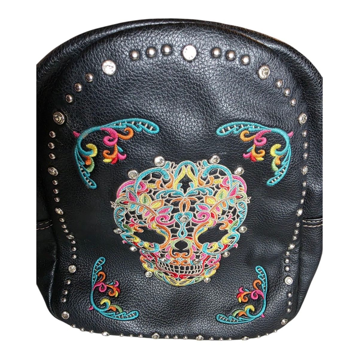 MW494G-9110 Montana West Sugar Skull Collection Backpack COLOR BLACK MW494G-9110 Montana West Sugar Skull Collection Backpack  main image 3