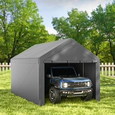 Carport 10x20ft Heavy Duty Car Tent, Portable Garage Canopy Storage Shed