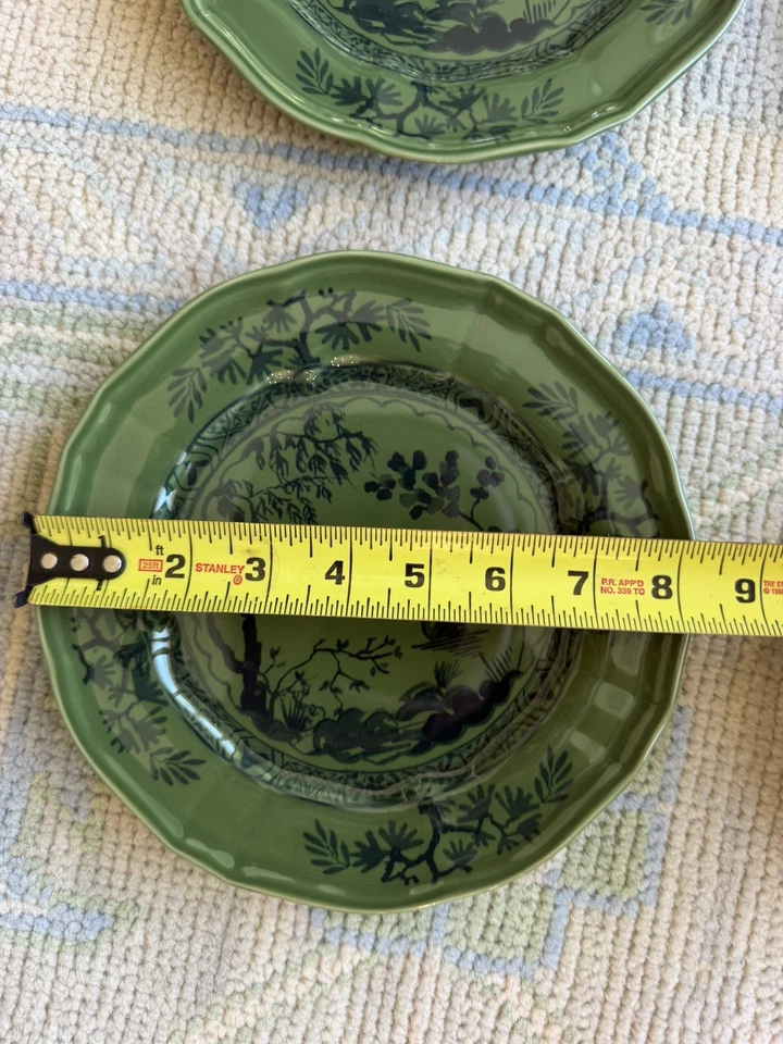 Handcrafted Southern Living 4 Dessert/ Salad Plates Inspired By Ginori 1735 - Image 3 of 4