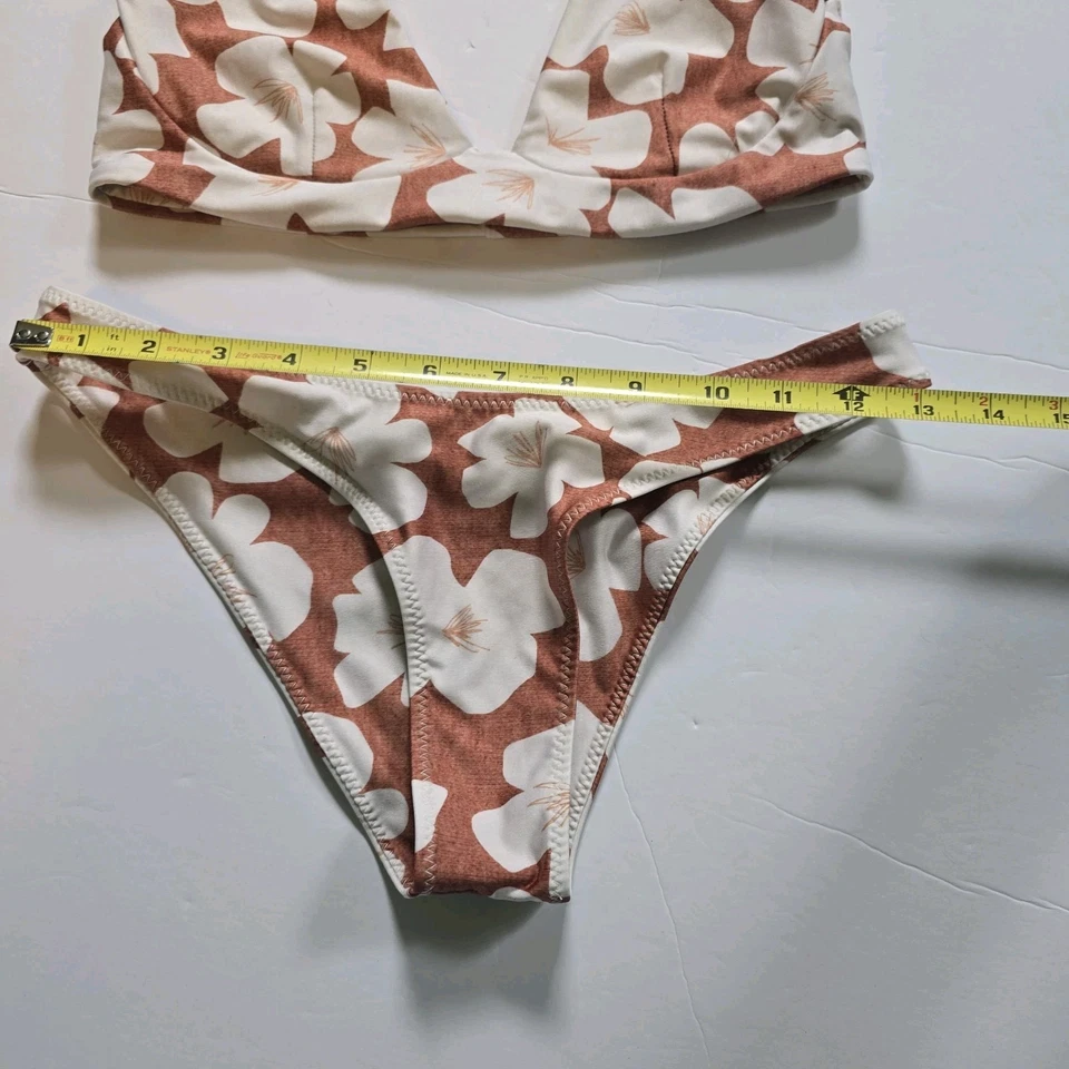 Stone Fox плавать Indo плитки бикини комплект Sol верхний пука низ Sz Mediun - Изображение 4 из 4