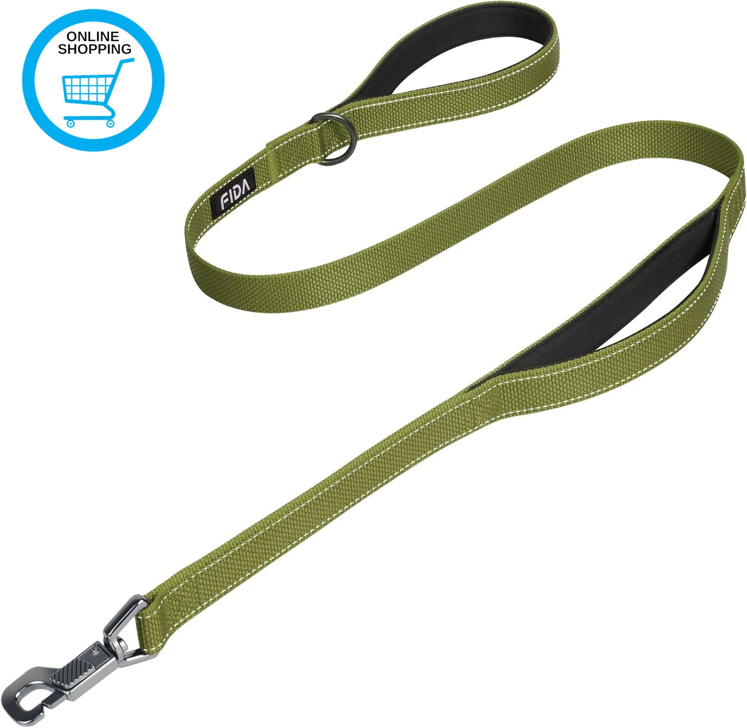 Heavy Duty Dog Leads for Medium/Large Dogs, 1.2M / 4FT Traffic Handle & Advanced