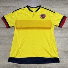 Colombia Soccer Jersey Yellow Home Football Shirt Men s Large