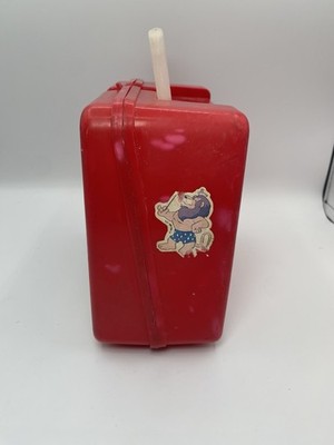 Vintage 1992 Jurassic Park Kids Red Lunch Box NO THERMOS Lunchbox