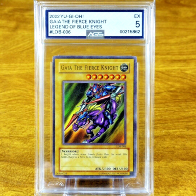 Yu-Gi-Oh! Legends of Blue Eyes Gaia The Fierce Knight LOB-006 AGS