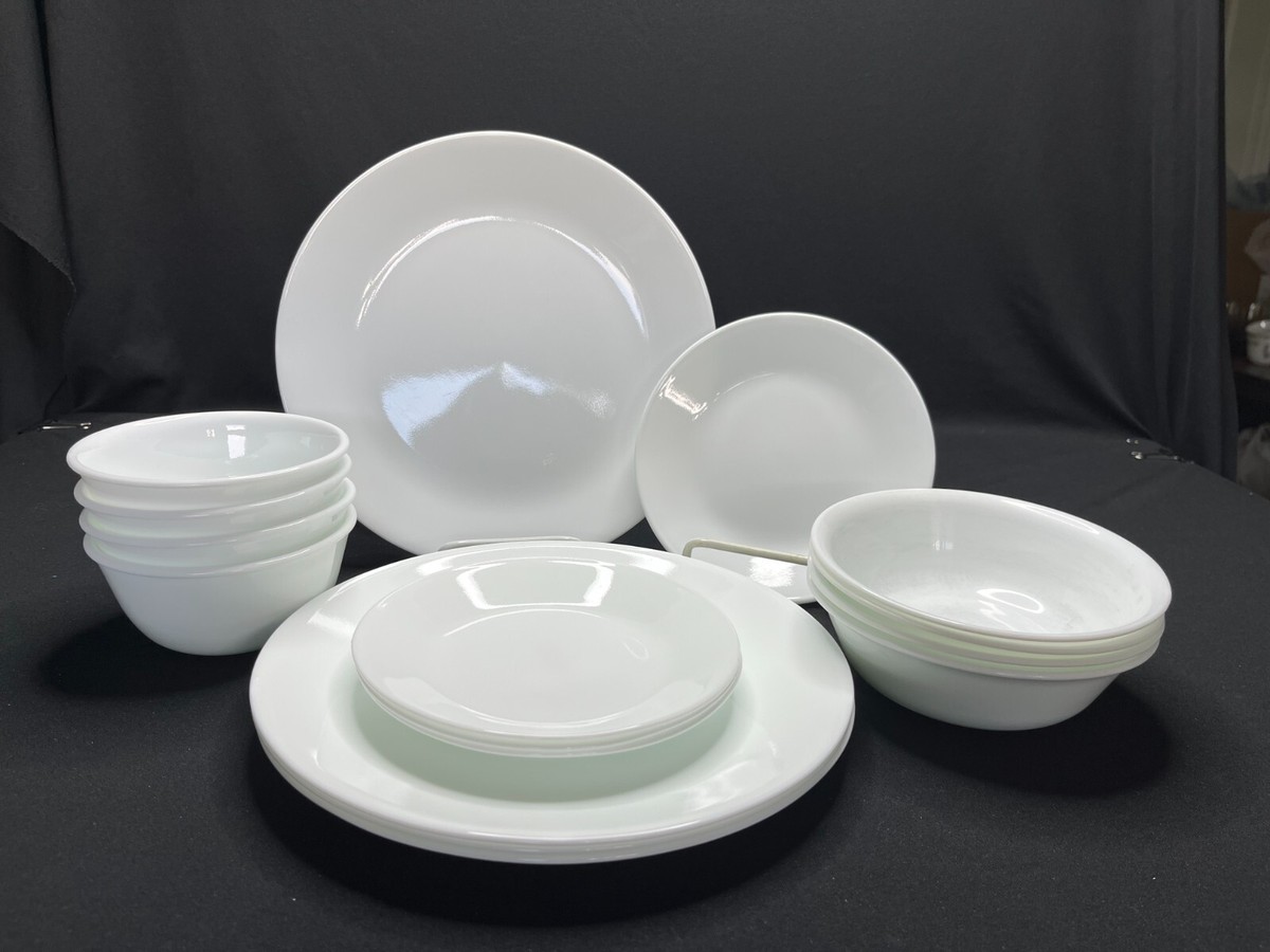 White Corelle Ware Corelle Classic Dinnerware Set 10 Piece Corelle